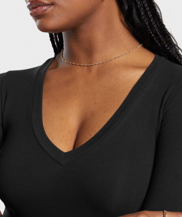 Cotton Seamless Long Sleeve Midi Top - Image 6